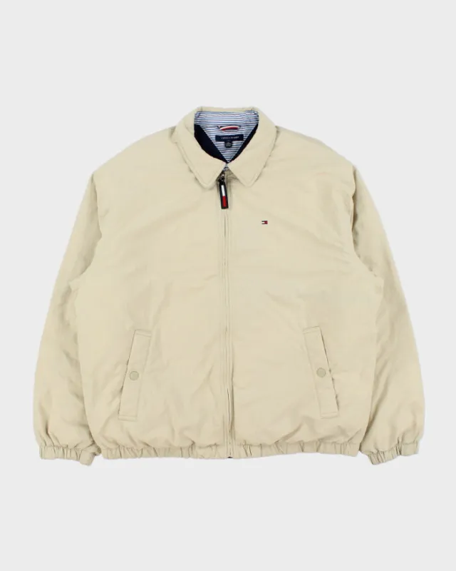 Vintage Tommy Hilfiger Classic Beige Primaloft Puffer Harrington Jacket - XXL made by Tommy Hilfiger