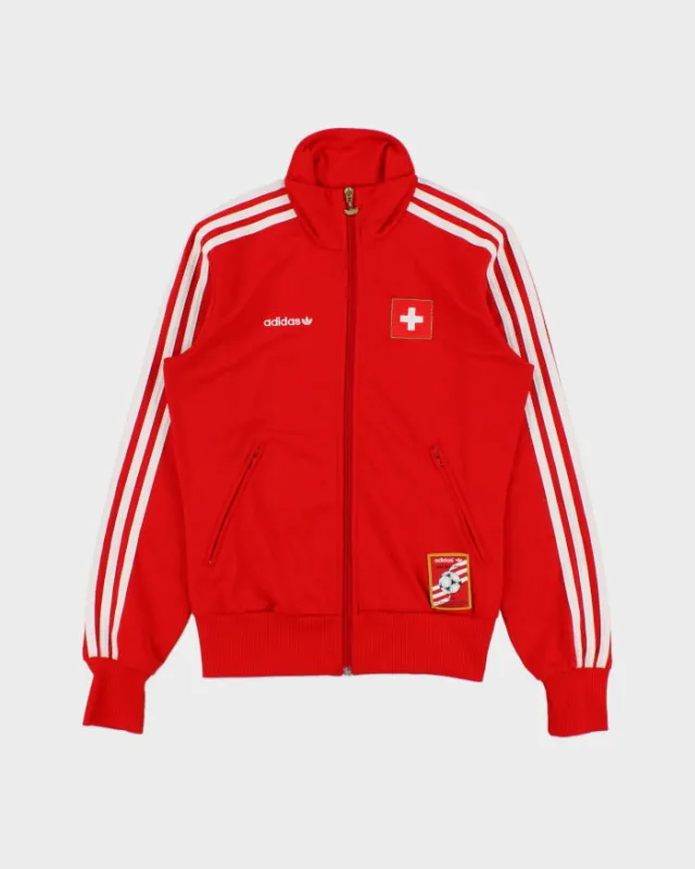 Vintage Adidas Originals Switzerland 2008 Euros Suisse Football Track Jacket - S made by Adidas