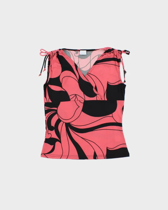 Vintage Y2K 2000s Suzy Shier Ruched Tie Shoulder Top - L made by Rokit