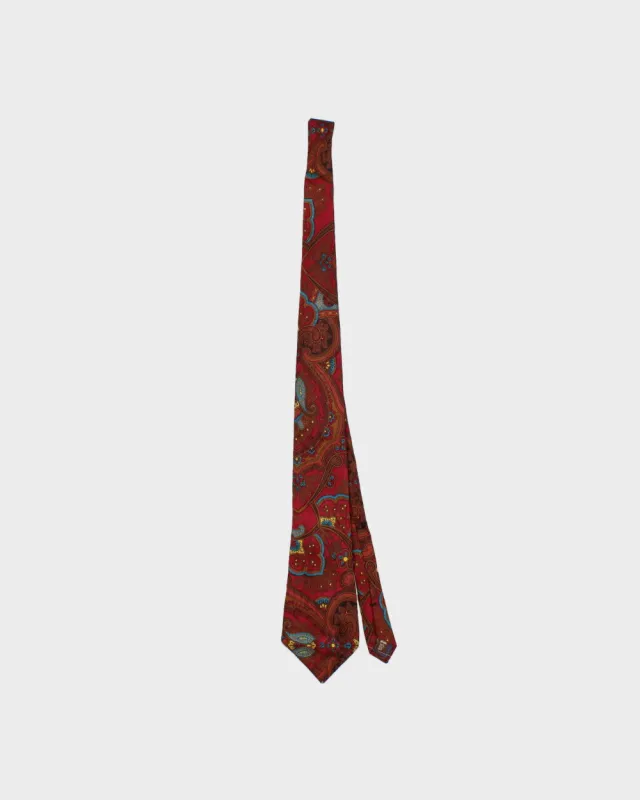 Vintage 1990s Polo Ralph Lauren Paisley Made In Canada Silk Tie made by Ralph Lauren