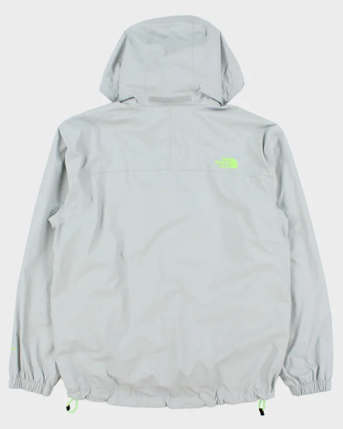 Vintage The North Face Grey/Volt Green Hyvent Shell Hooded Waterproof Jacket - M sold by Rokit product image thumbnail 2