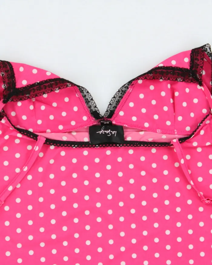 Vintage Y2k 2000s La Senza Polka Dot Slinky Slip Dress - S sold by Rokit product image thumbnail 5