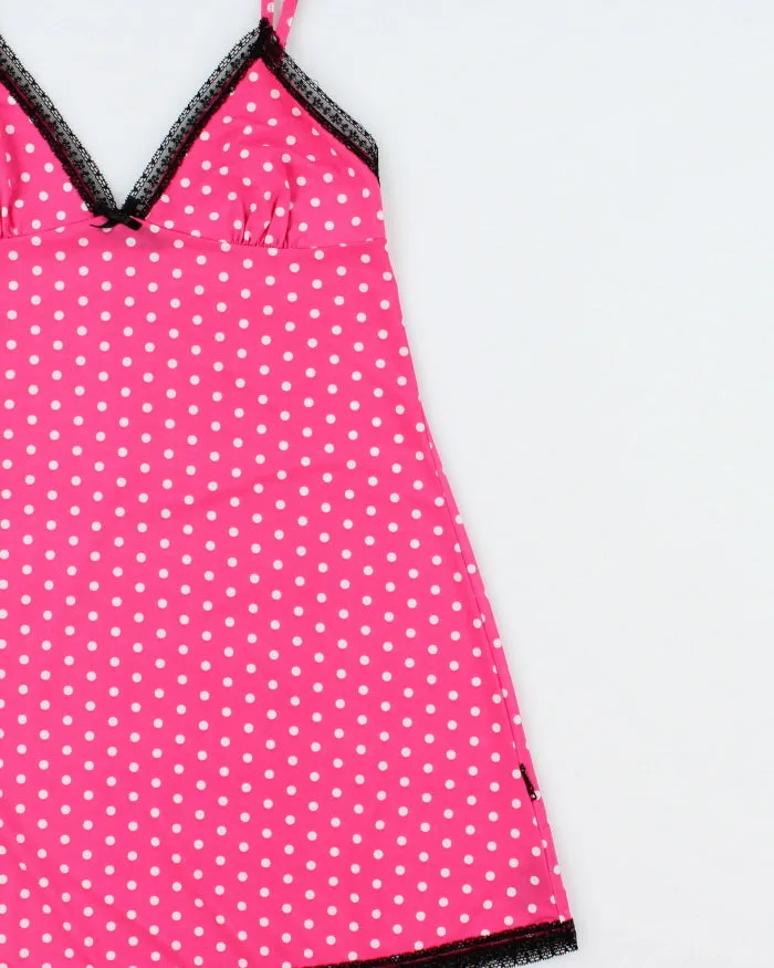 Vintage Y2k 2000s La Senza Polka Dot Slinky Slip Dress - S sold by Rokit product image thumbnail 3