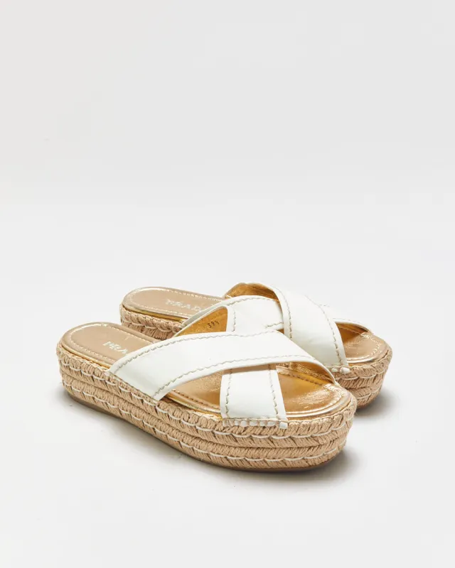 Prada Platform Espadrille Sandals - UK5.5 made by Prada