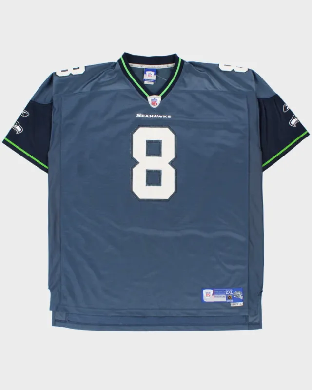 Vintage 2006-07 Reebok Seattle Seahawks Matt Hasselbeck #8 NFL Equipment Length +2 Stitched Home Jersey - XXL made by Reebok
