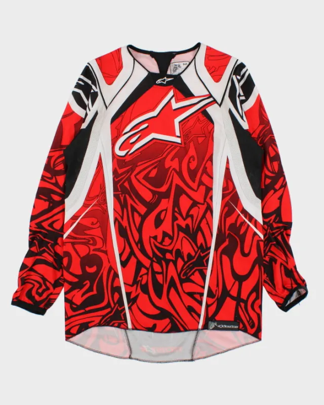 Vintage Y2K 00s Alpinestars MX Motocross Enduro Long Sleeve Racing Jersey - M made by Rokit