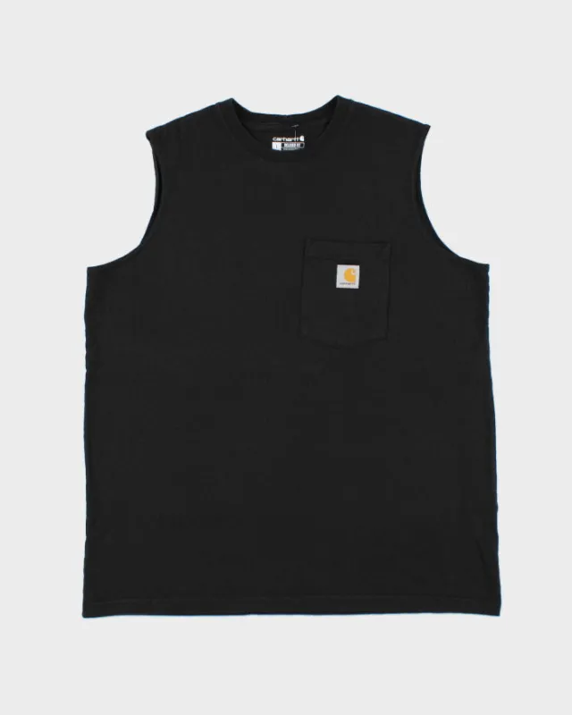 Vintage Carhartt Heavyweight Relaxed Fit Sleeveless Crewneck Pocket T-Shirt - XL made by Carhartt