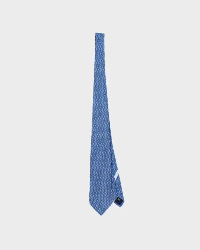 Vintage Salvatore Ferragamo Animal Patterned Italian Made Silk Tie made by Salvatore Ferragamo