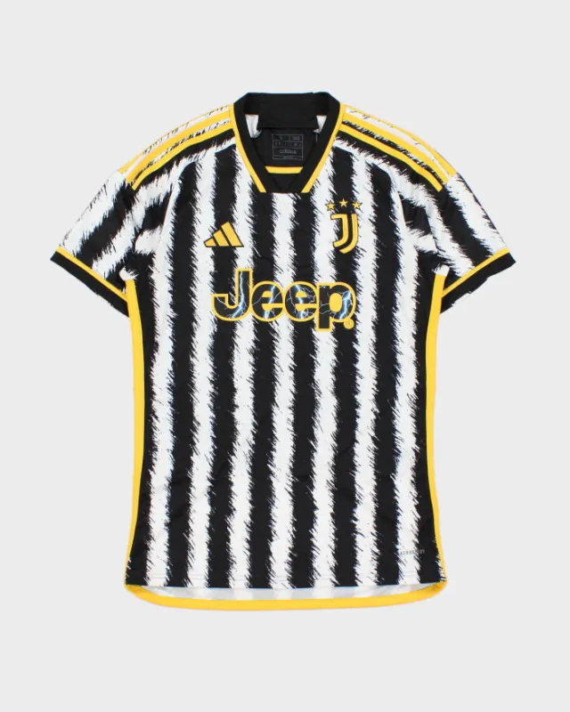 2023-24 Adidas Juventus FC Aeroready Slim Fit Short Sleeve Home Shirt - S made by Adidas