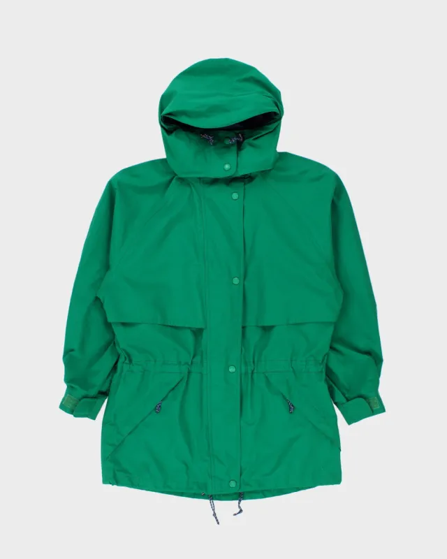 Vintage 1990s Eddie Bauer Synched Waist Hooded Waterproof Anorak Jacket - M made by Eddie Bauer