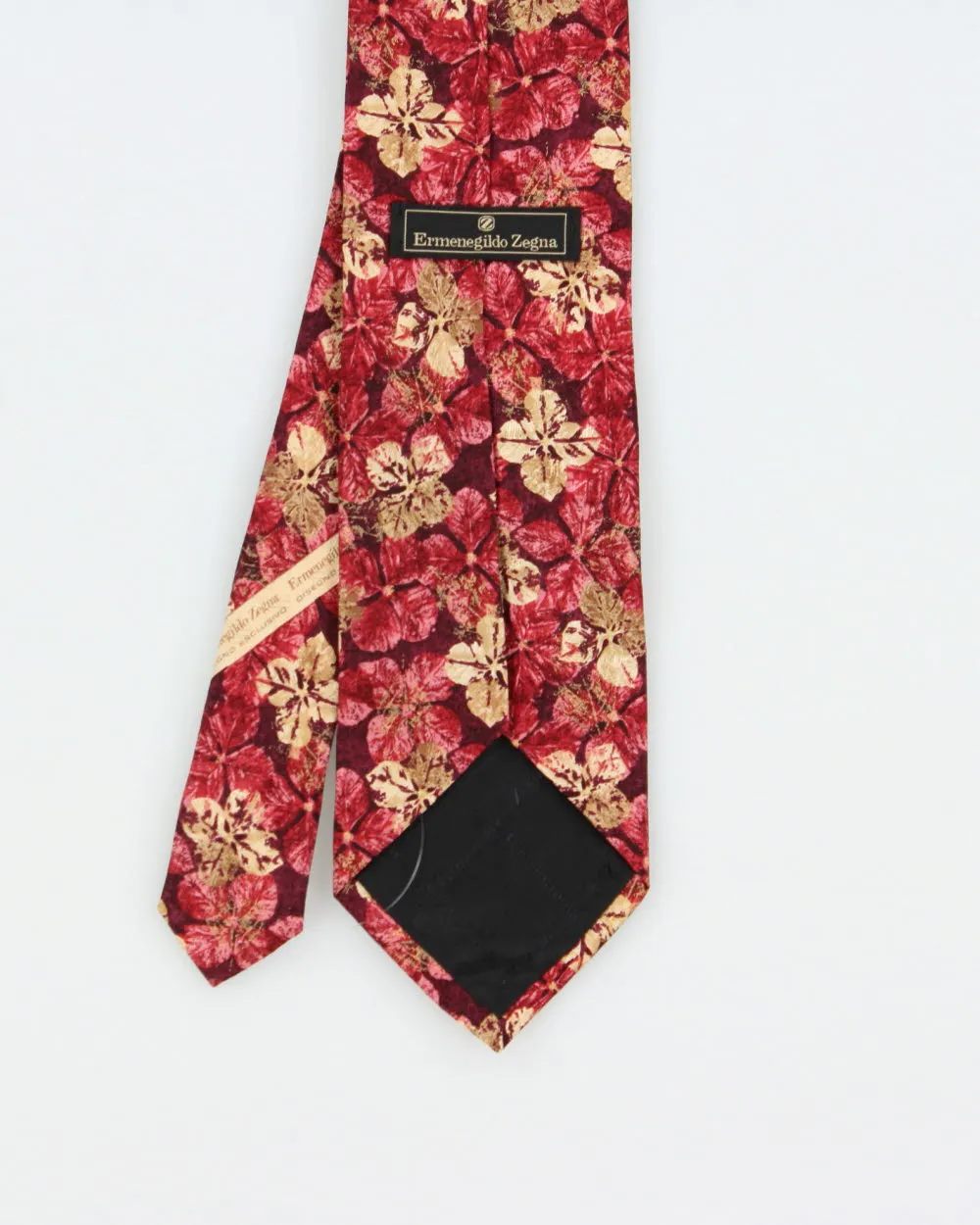 Vintage Y2K 00s Ermenegildo Zegna Floral Italian Made Silk Tie sold by Rokit product image thumbnail 3