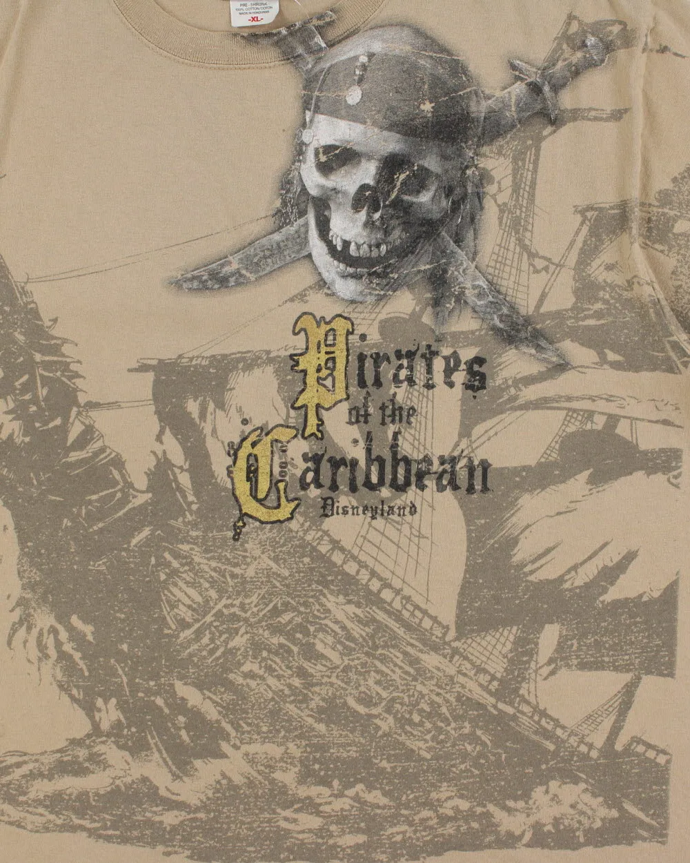 Vintage 2000s Disneyland Resort Pirates Of The Caribbean Crewneck T-shirt - XL sold by Rokit product image thumbnail 4