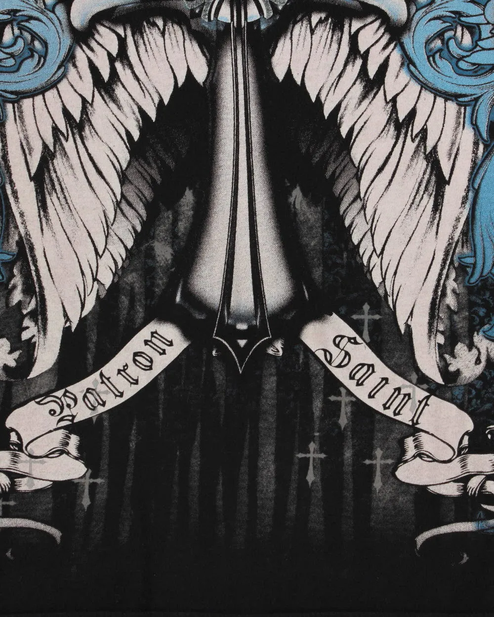 Vintage Y2K 00's Xzavier Patron Saint Gothic Made In USA Crewneck T-Shirt - XXL sold by Rokit product image thumbnail 4