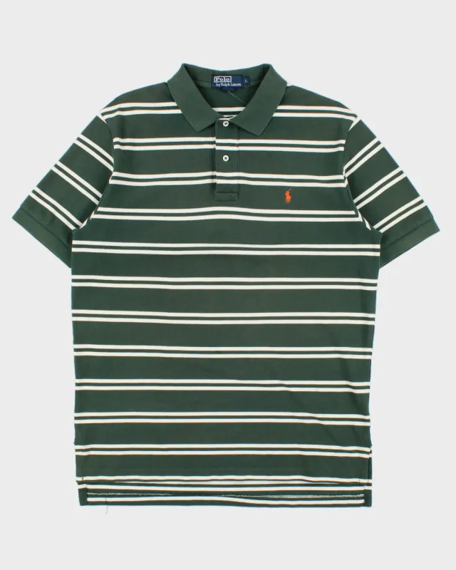 Vintage 1990s Polo Ralph Lauren Striped Polo Shirt - L made by Ralph Lauren