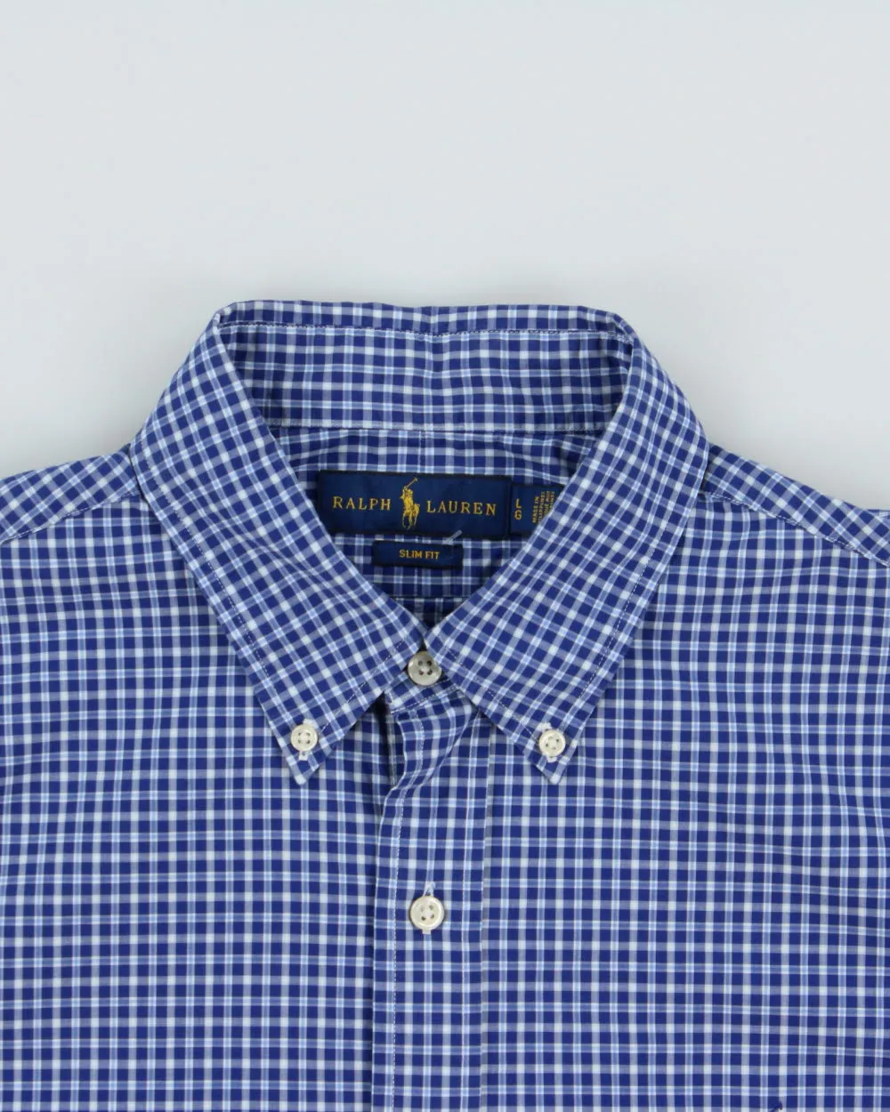Vintage Ralph Lauren Tartan Plaid Slim Fit Long Sleeve Shirt - L sold by Rokit product image thumbnail 3
