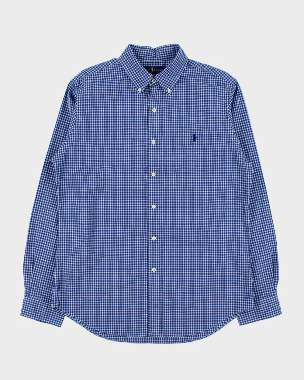 Vintage Ralph Lauren Tartan Plaid Slim Fit Long Sleeve Shirt - L sold by Rokit
