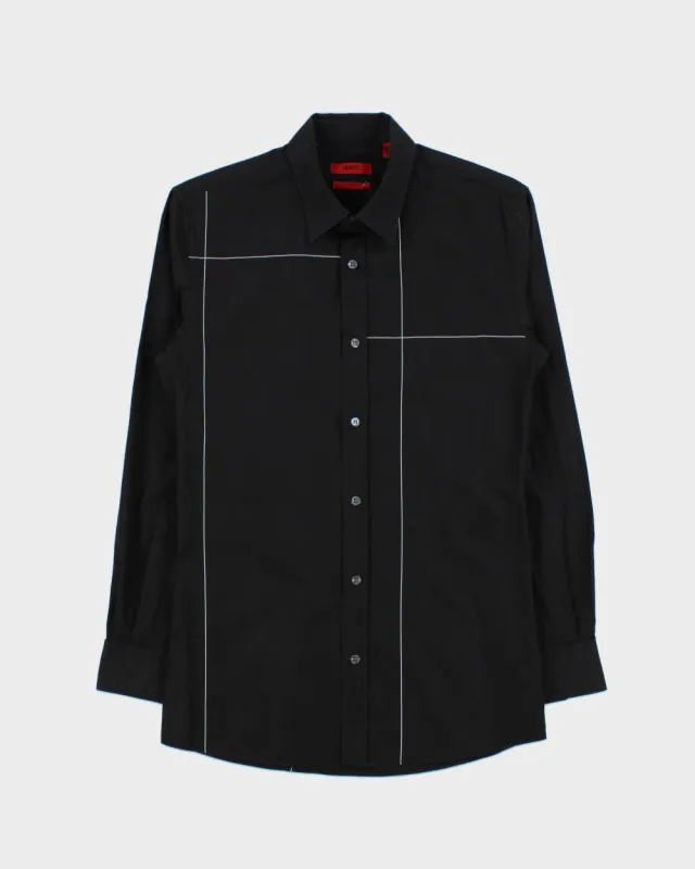 Vintage Y2K 00s Hugo Boss Cross Striped Slim Fit Long Sleeve Shirt - S made by Hugo Boss