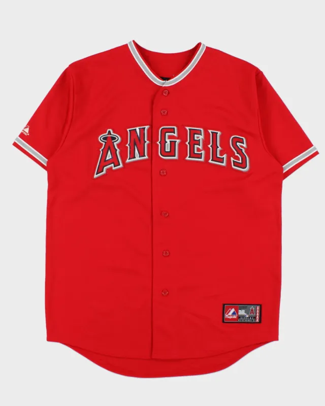 Vintage 2009-10 Majestic Los Angeles Angels MLB Stitched Away Jersey - L made by Rokit