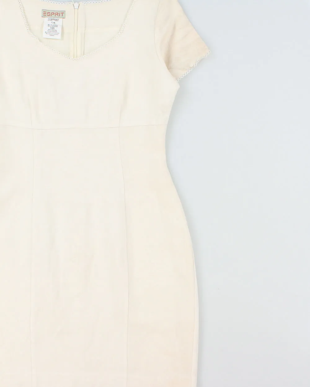 Vintage Esprit Linen Blend Lace Edge Dress - M sold by Rokit product image thumbnail 3