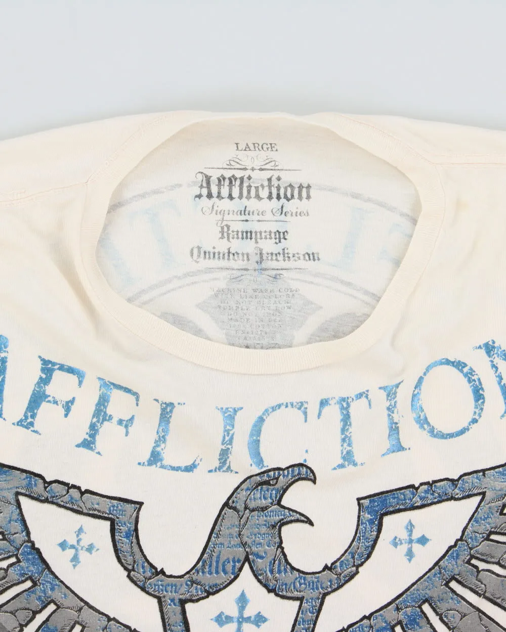 Vintage Y2K 00s Affliction Rampage Quinton Jackson Signature Series T-shirt - L sold by Rokit product image thumbnail 5