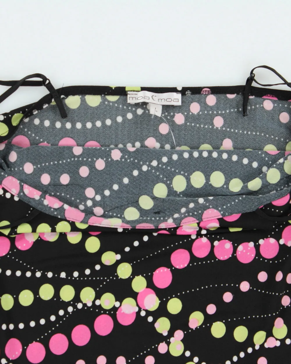 Vintage Y2K 2000s Moa Moa Spotty Ruffle Cami Top - M sold by Rokit product image thumbnail 5