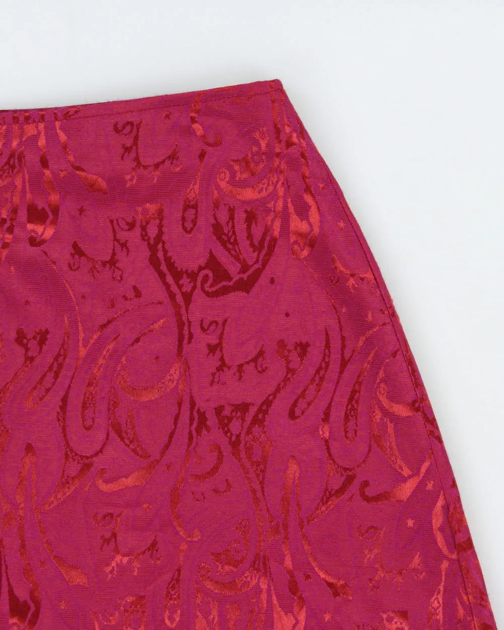 Vintage 1990s La Belle Paisley Pattern Mini Skirt - S sold by Rokit product image thumbnail 4
