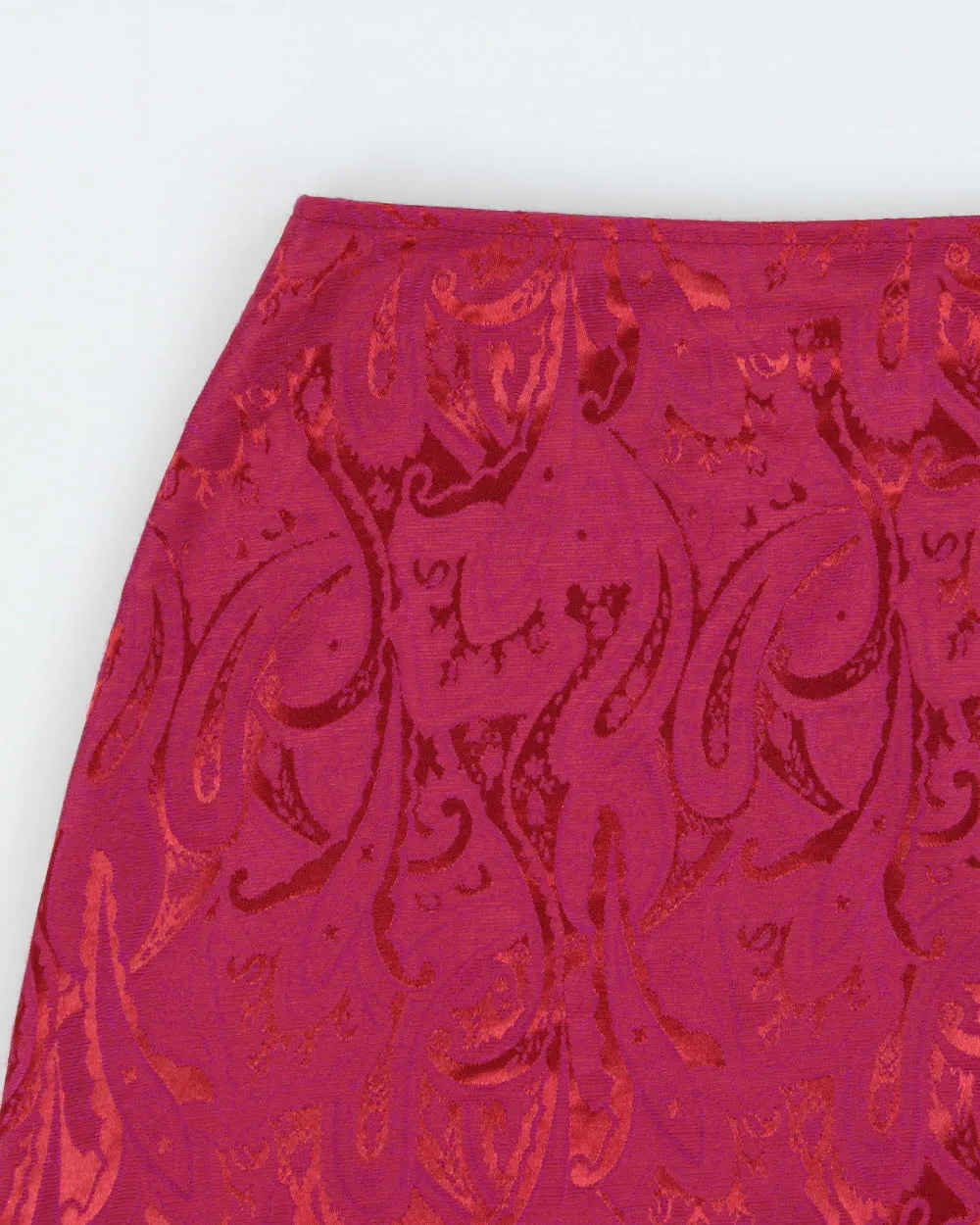 Vintage 1990s La Belle Paisley Pattern Mini Skirt - S sold by Rokit product image thumbnail 3