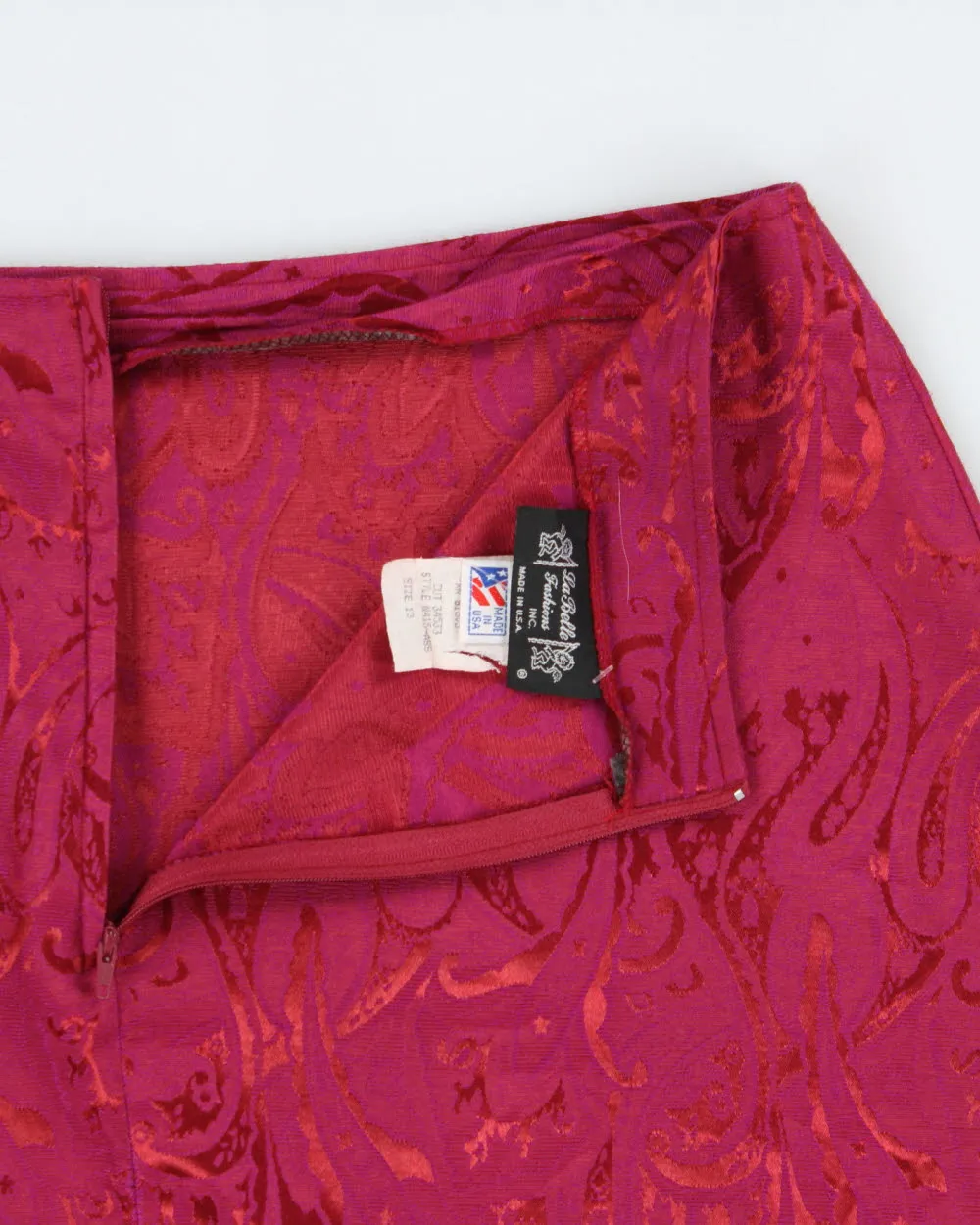 Vintage 1990s La Belle Paisley Pattern Mini Skirt - S sold by Rokit product image thumbnail 5