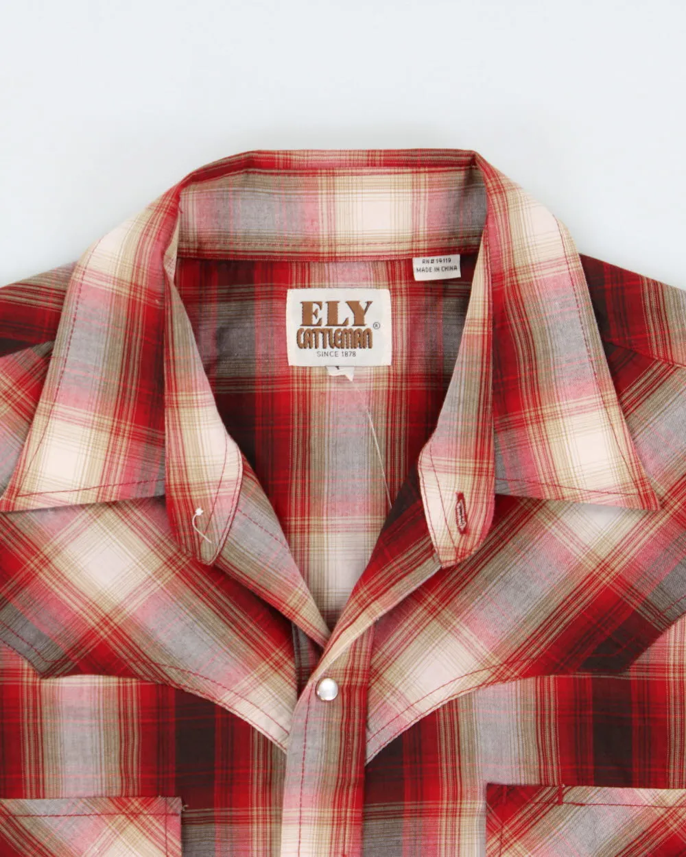 Vintage 1990s Ely Cattleman Checked Western Shirt - L sold by Rokit product image thumbnail 5