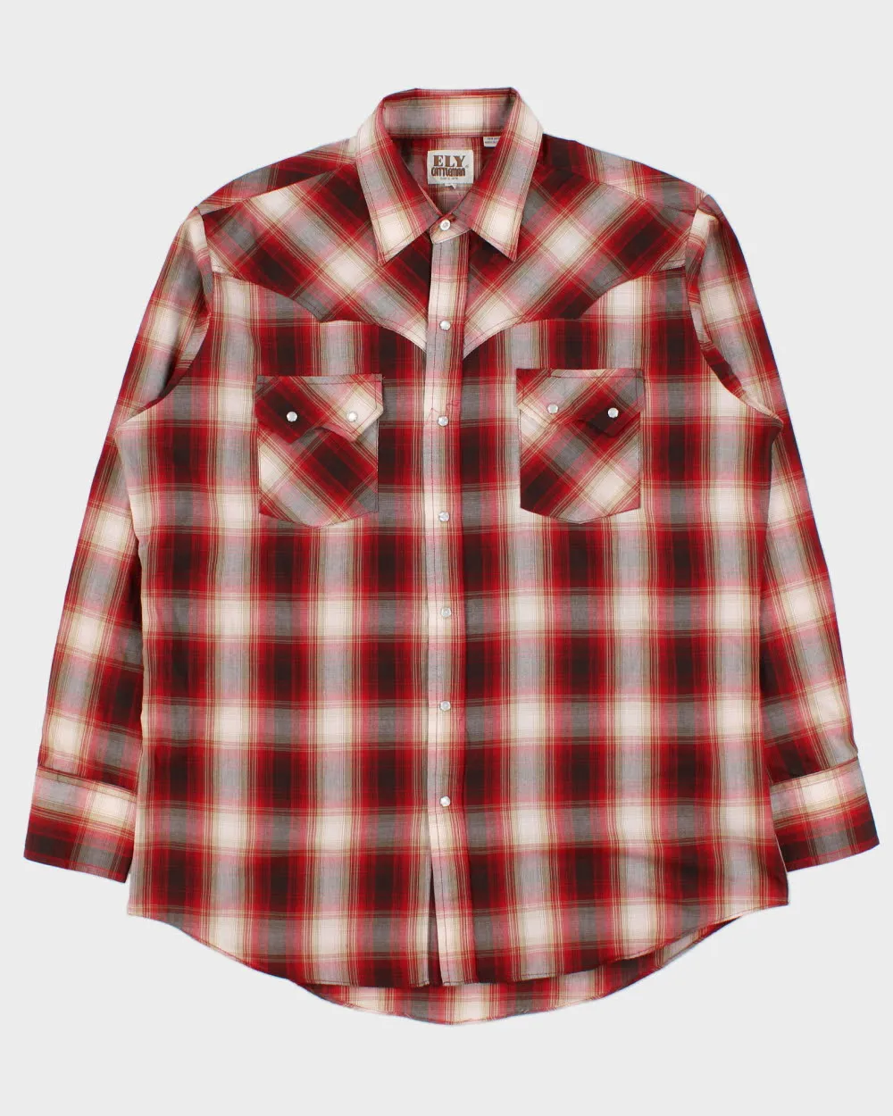 Vintage 1990s Ely Cattleman Checked Western Shirt - L sold by Rokit