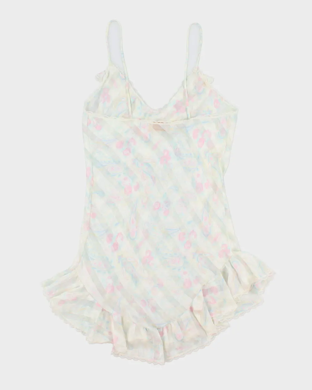 Vintage 1980s Silk & Satin Sheer Paisley Pattern Slip Dress -M sold by Rokit product image thumbnail 2