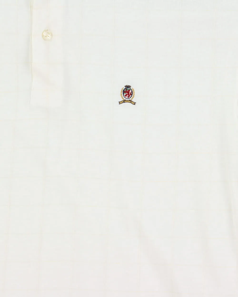 Vintage Y2K 00s Tommy Hilfiger Stitch Check Short Sleeve Crest Polo-Shirt - M sold by Rokit product image thumbnail 4