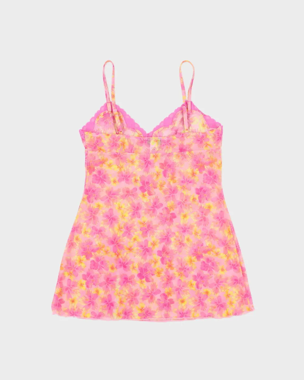 Vintage Y2k 2000s La Senza Floral Mesh Slip Dress - M sold by Rokit product image thumbnail 2