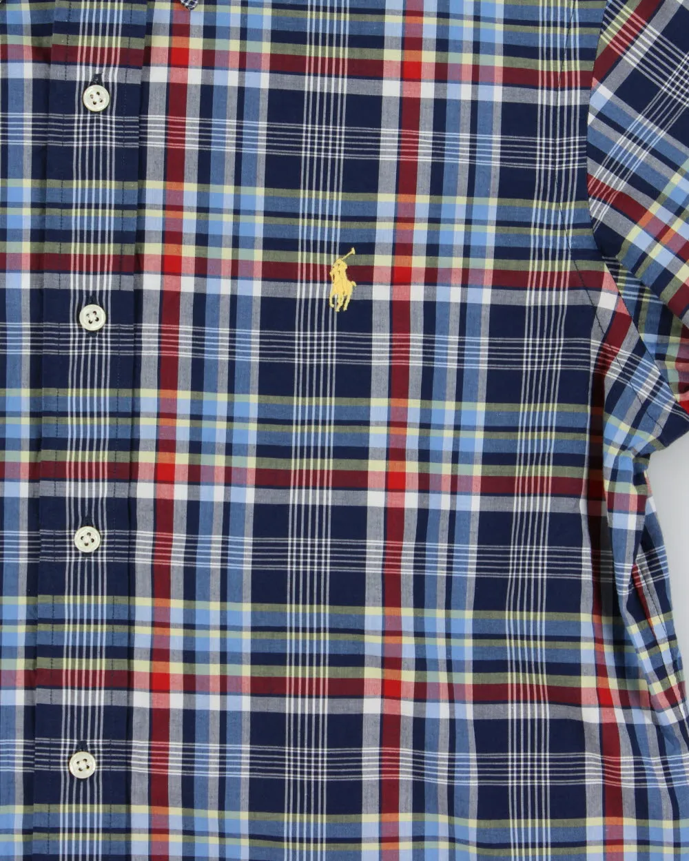Vintage Y2K 00s Ralph Lauren Tartan Plaid Custom Fit Long Sleeve Shirt - M sold by Rokit product image thumbnail 4