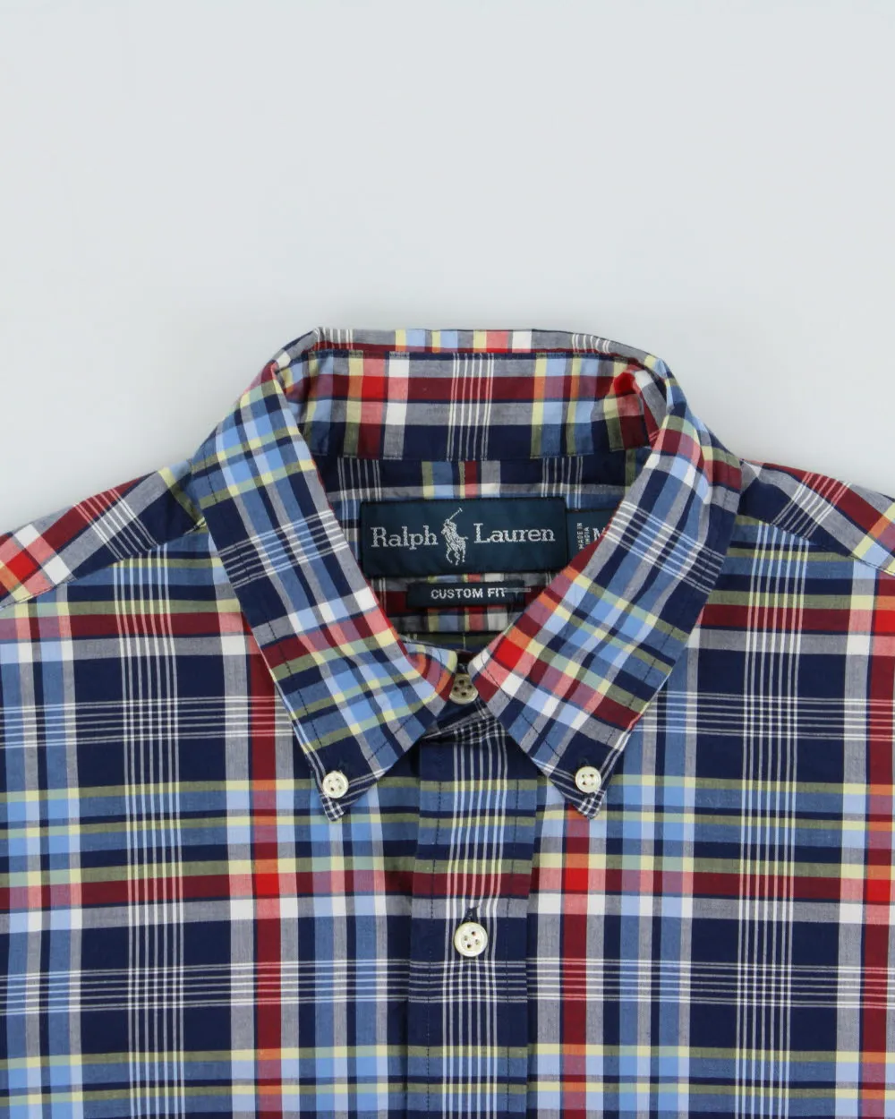 Vintage Y2K 00s Ralph Lauren Tartan Plaid Custom Fit Long Sleeve Shirt - M sold by Rokit product image thumbnail 3
