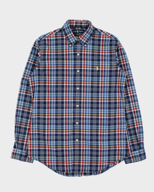 Vintage Y2K 00s Ralph Lauren Tartan Plaid Custom Fit Long Sleeve Shirt - M made by Ralph Lauren