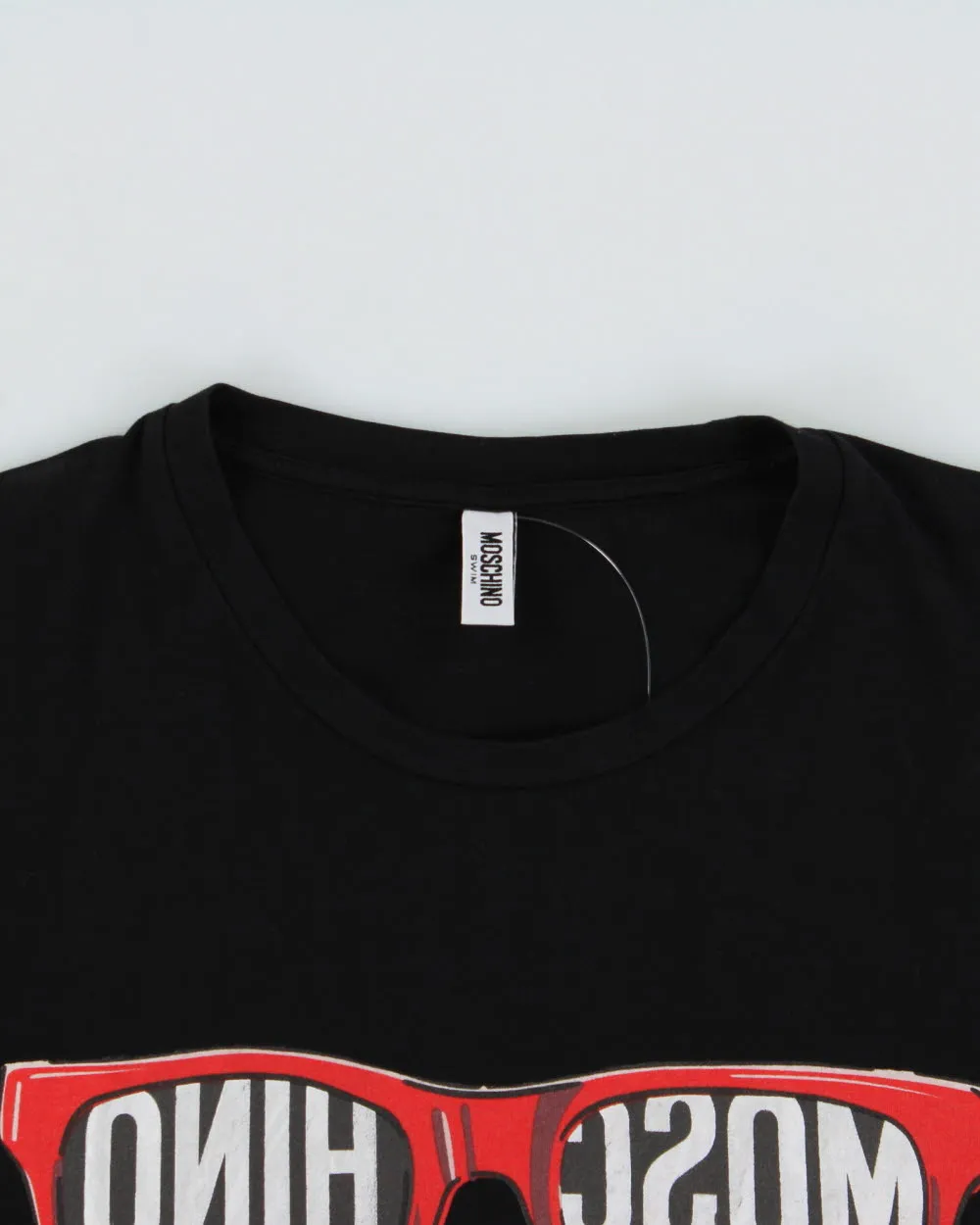 Moschino Swim Black Sunglasses Logo Crewneck T-Shirt - S sold by Rokit product image thumbnail 3