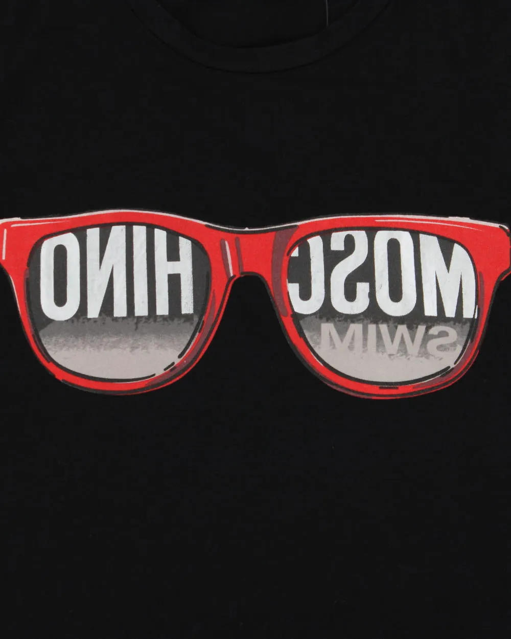 Moschino Swim Black Sunglasses Logo Crewneck T-Shirt - S sold by Rokit product image thumbnail 4