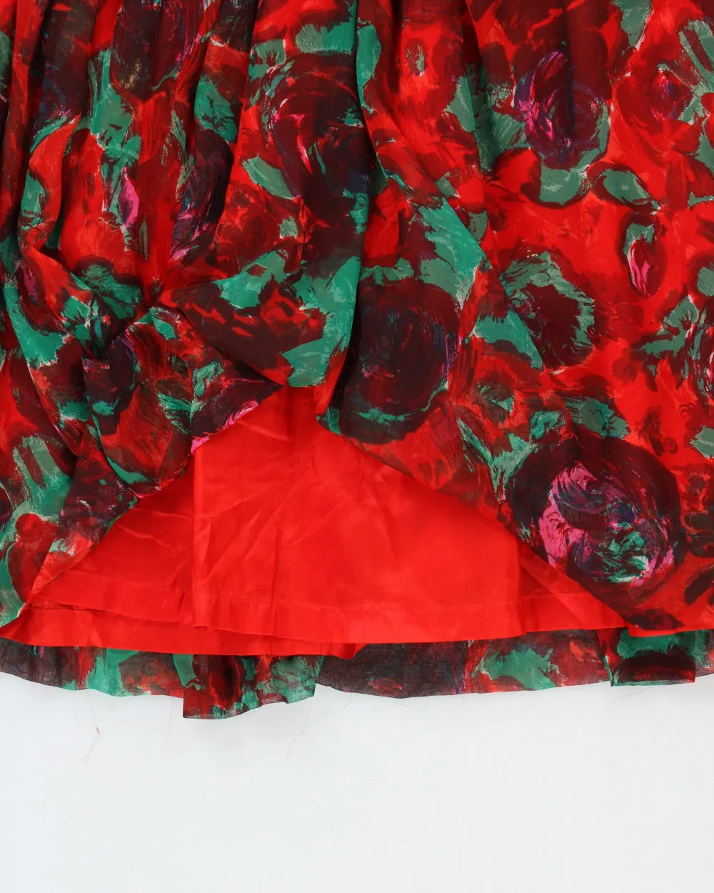 Vintage 1960s Cherida By Irvin Nadler Floral Belted Dress - M sold by Rokit product image thumbnail 4