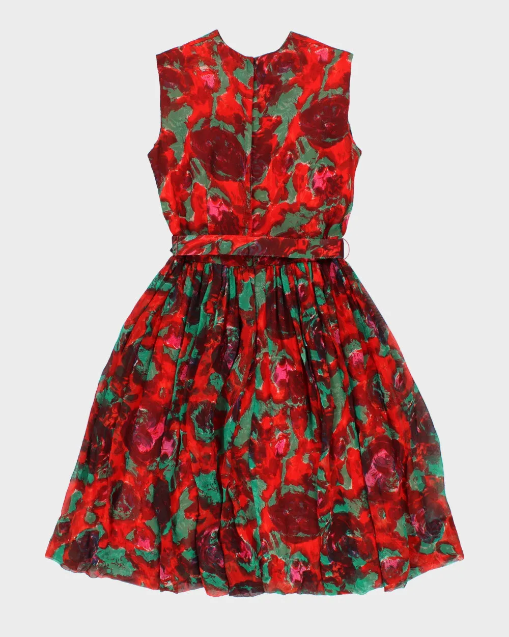 Vintage 1960s Cherida By Irvin Nadler Floral Belted Dress - M sold by Rokit product image thumbnail 2