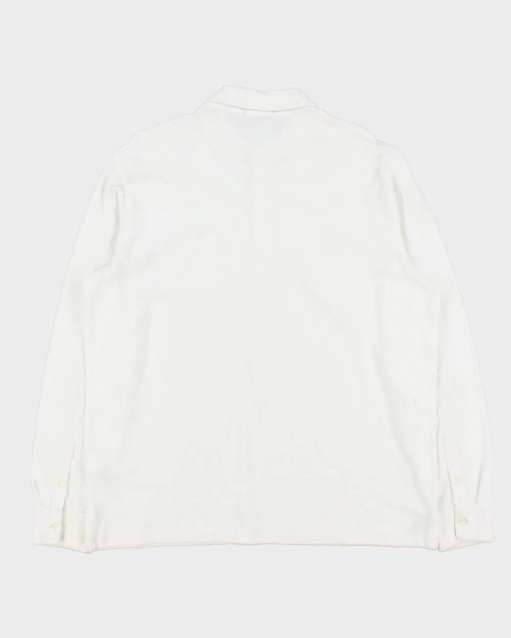 Vintage Polo Ralph Lauren Featherweight Mesh Long Sleeve Button Cuff Pocket Polo Shirt - L sold by Rokit product image thumbnail 2