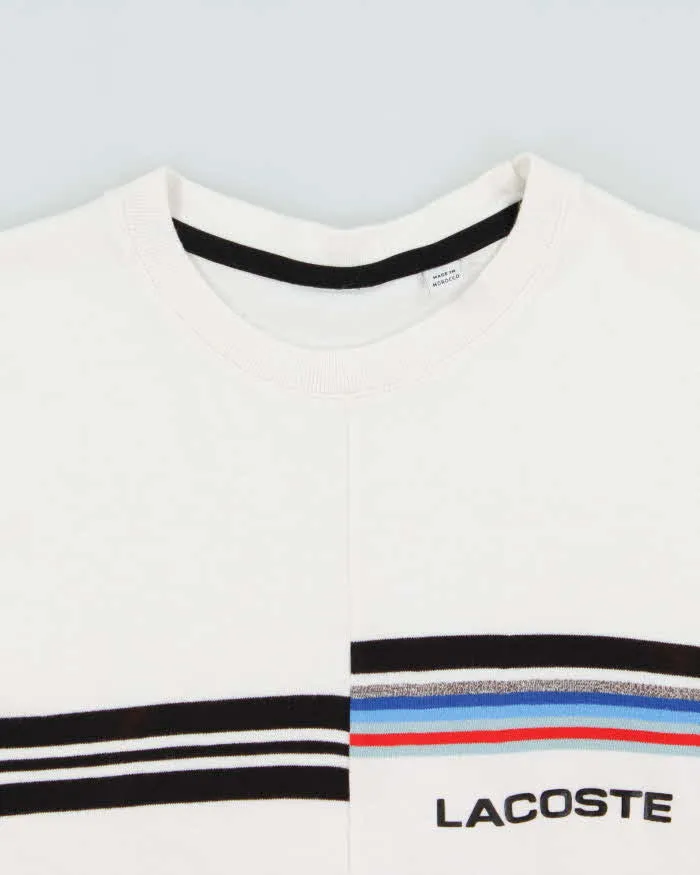 Vintage Lacoste Heavyweight Striped Split Seam Crewneck T-Shirt - M sold by Rokit product image thumbnail 5