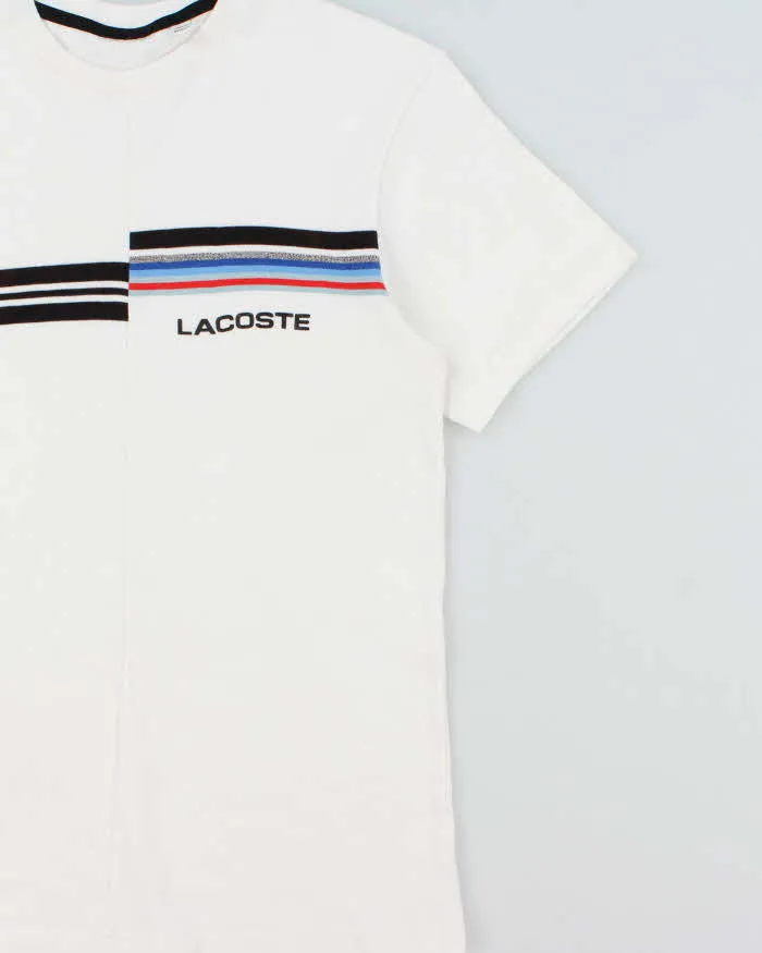 Vintage Lacoste Heavyweight Striped Split Seam Crewneck T-Shirt - M sold by Rokit product image thumbnail 3