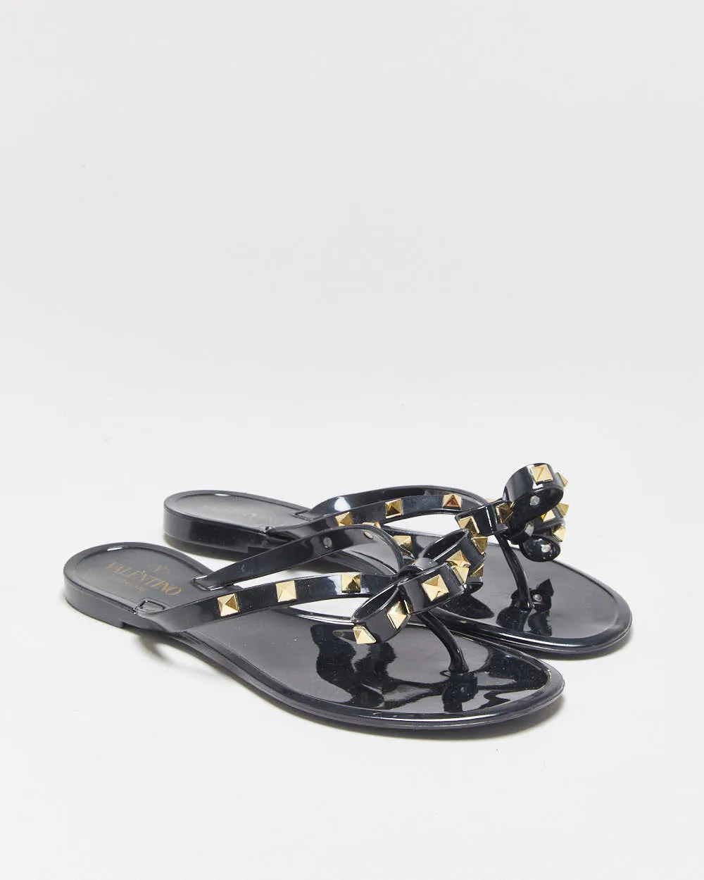 Valentino Garavani Rockstud Rubber Jelly Flipflops - UK6 sold by Rokit