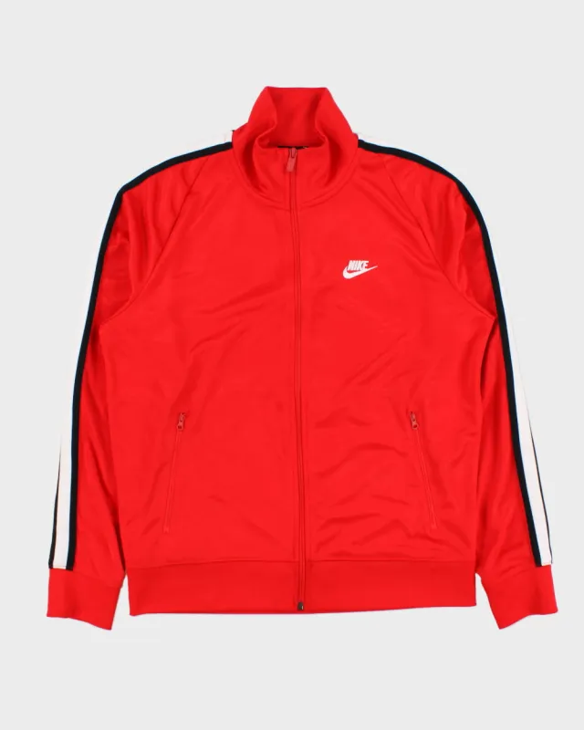 Vintage Nike Soft Shell Taped Embroidered Track Jacket - M made by Nike