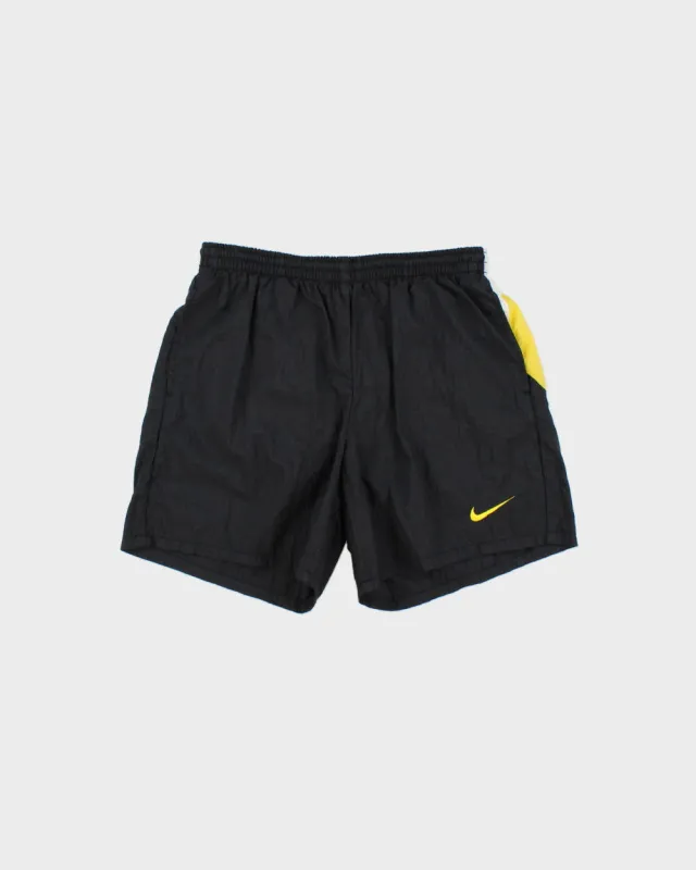 Vintage 1990s Nike Women's Big Swoosh Shell Relaxed Fit Swim Shorts - L made by Nike