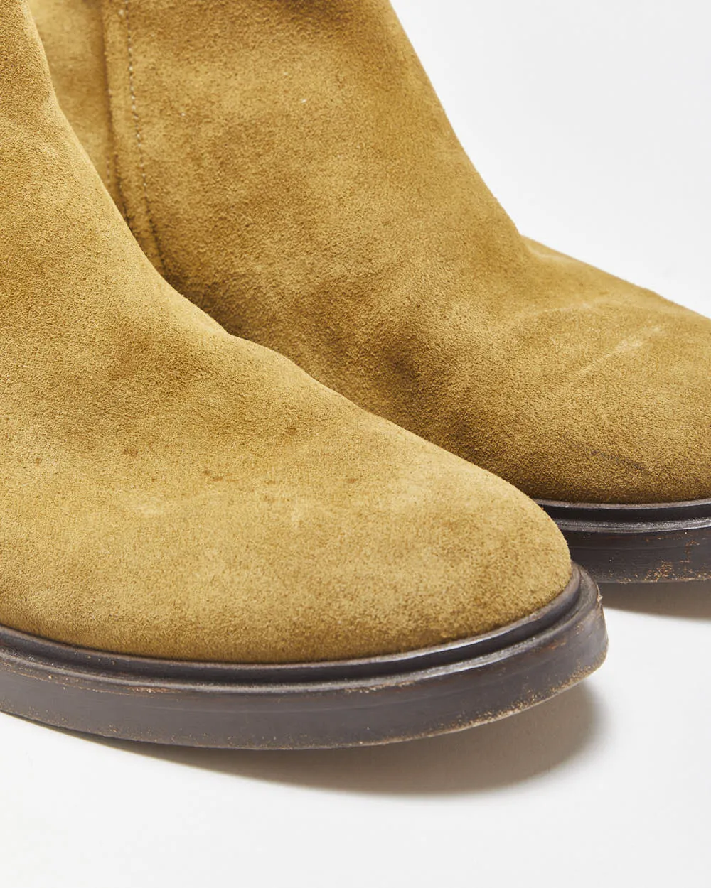 A.P.C Rue Madame Paris Buffalo Tan Suede Zipped Ankle Boots - UK8 sold by Rokit product image thumbnail 5