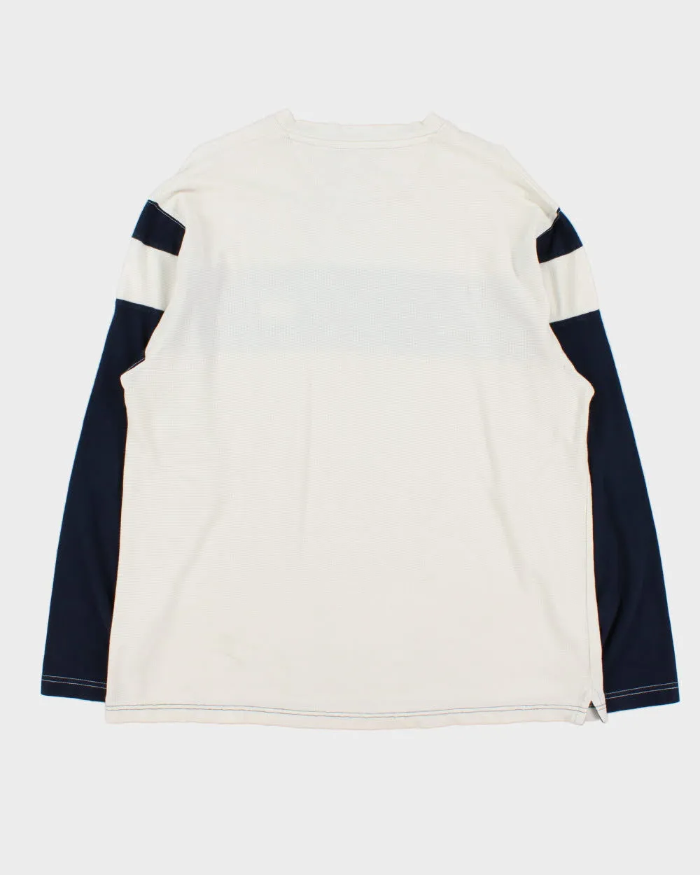 Vintage 1990s Chaps Ralph Lauren Heavyweight Striped Long Sleeve Crewneck Waffle T-Shirt - L sold by Rokit product image thumbnail 2