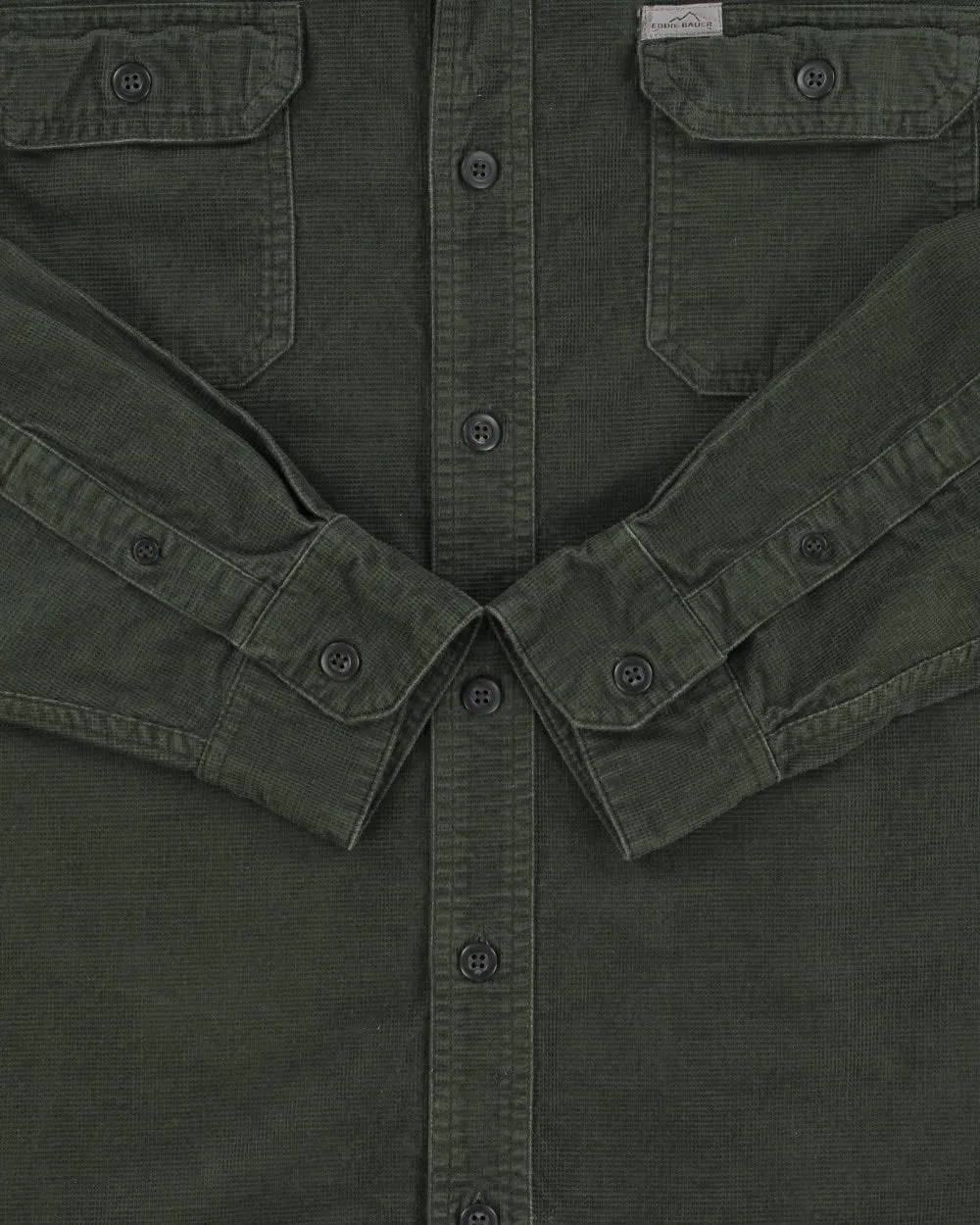 Vintage Eddie Bauer Heavyweight Waffle Long Sleeve Shirt - M sold by Rokit product image thumbnail 4