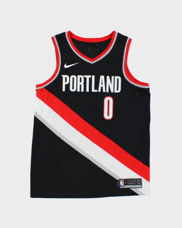 2017-18 Nike+ Portland Trailblazers Damien Lillard #0 Dri-Fit NBA Swingman Home Jersey - L made by Rokit